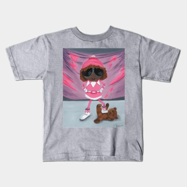 Pink Power Kids T-Shirt by AlstonArt